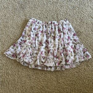 Vici Floral flowy skirt
